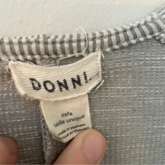 Anthropologie X Donni Slouchy Ribbed Striped Open Cardigan - Picture 4 of 8